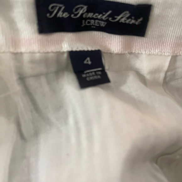 J. Crew neon tipped seersucker pencil skirt - Picture 4 of 4